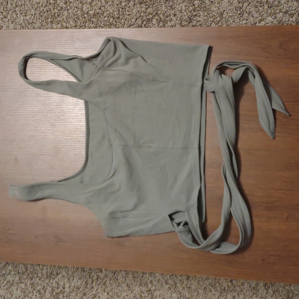 Nulu Lululemon Square-neck Tie-up Tank Top - Picture 2 of 3